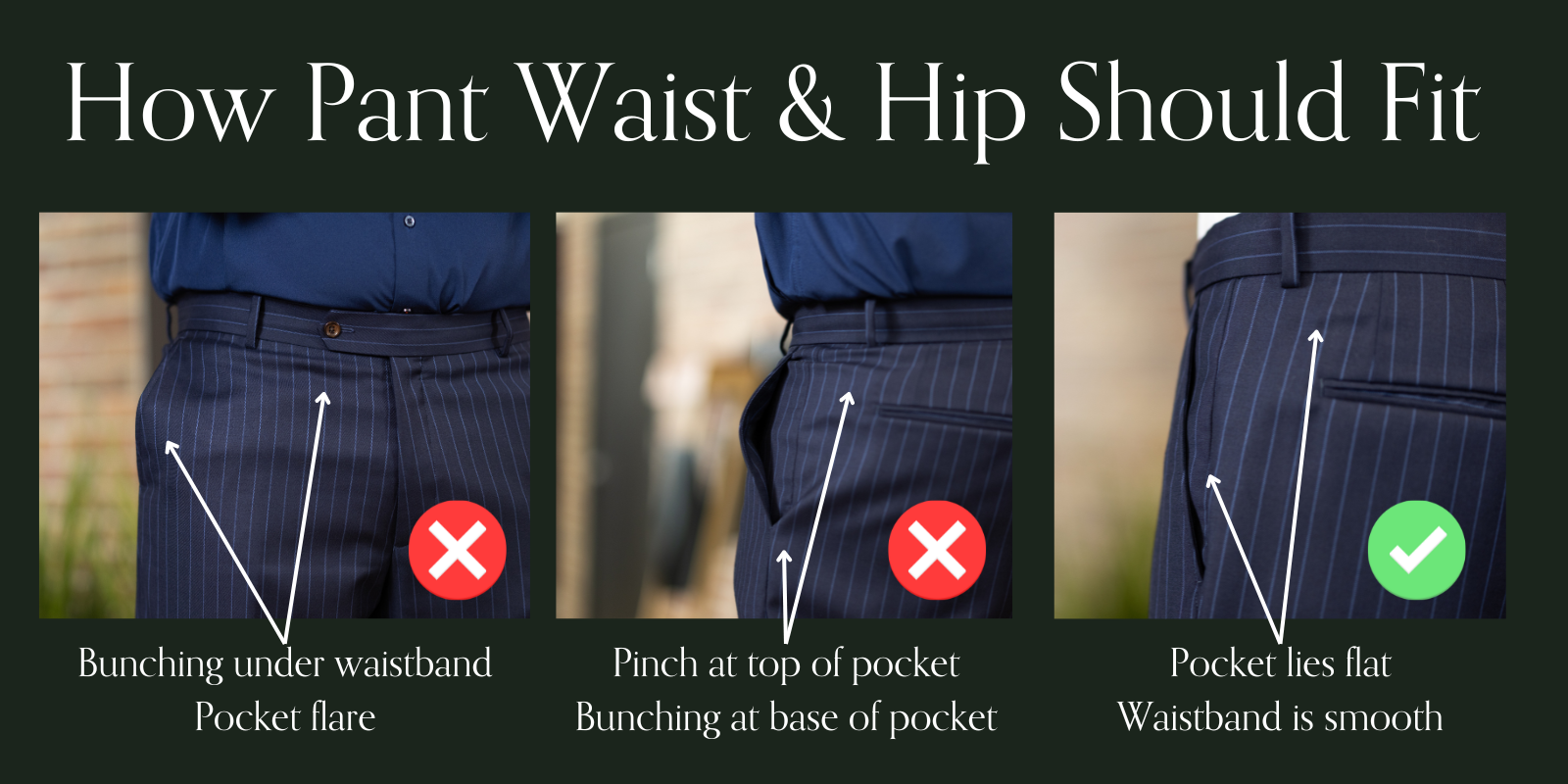 how dress pants should fit